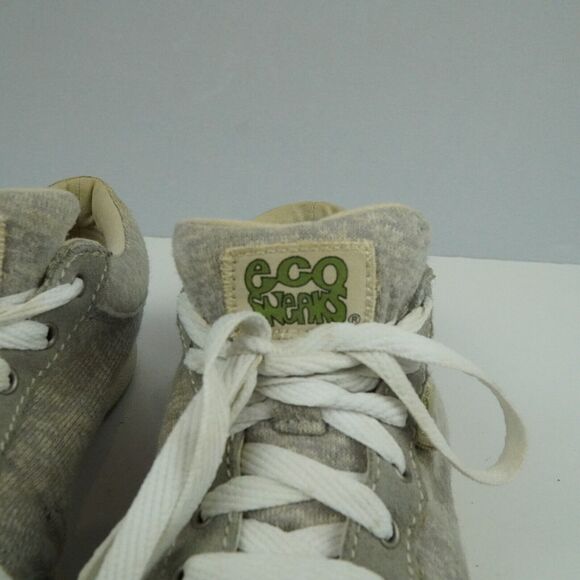 Simple Eco Sneaks Canvas Low-Top Sneakers Grey Green Size US 6.5 - Picture 9 of 15